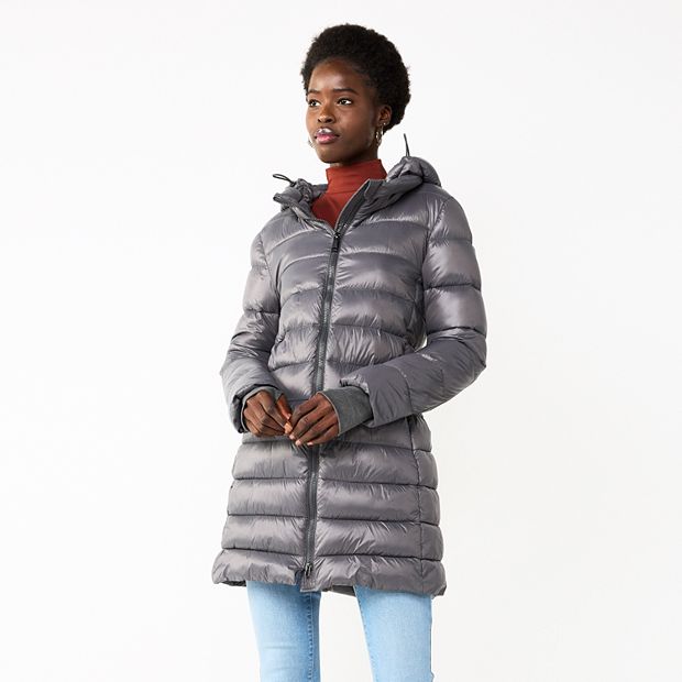 Calvin klein hooded down puffer online coat