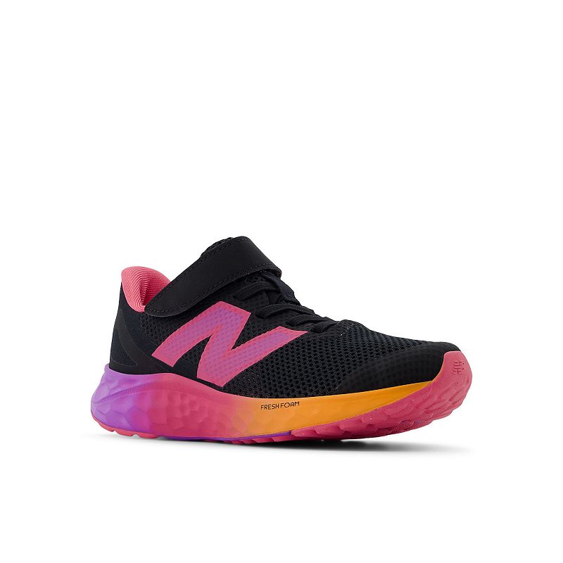 New Balance® Fresh Foam Arishi v4 Little Kids' Running Shoes, Girl's, Size: 13, Black Passion Fruit