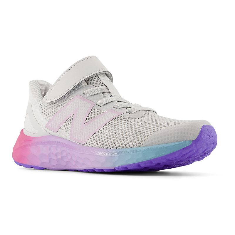 New Balance® Fresh Foam Arishi v4 Little Kids' Running Shoes, Girl's, Size: 3, Gray Matter