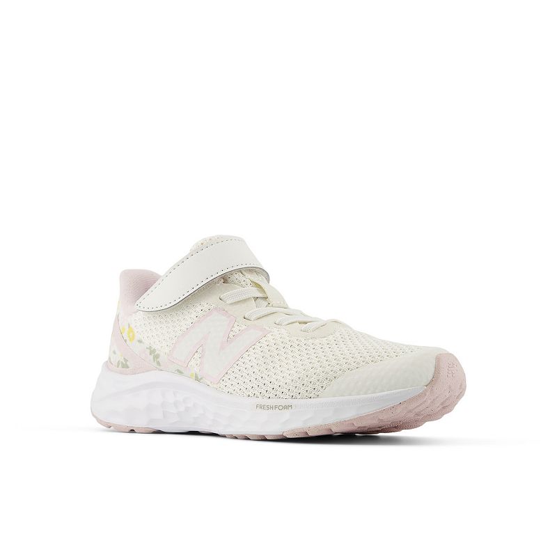 New Balance® Fresh Foam Arishi v4 Little Kids' Running Shoes, Girl's, Size: 2 Wide, Salt Pink Sugar