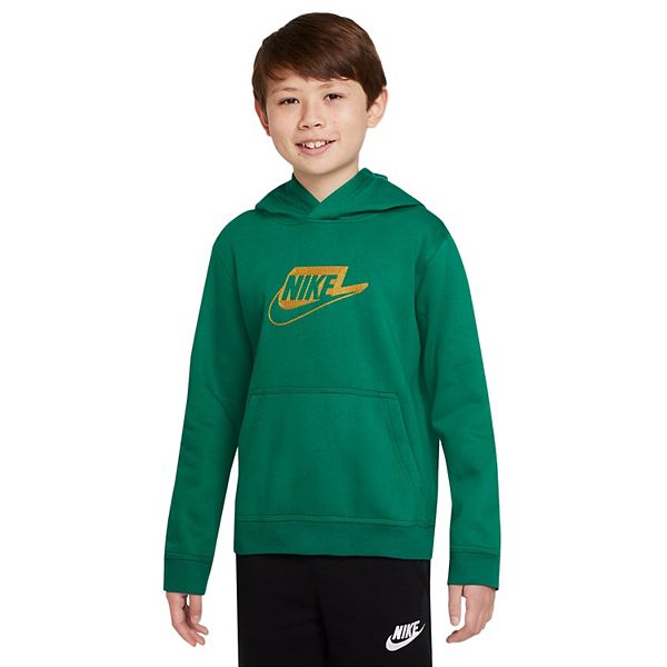 Boys green clearance nike hoodie