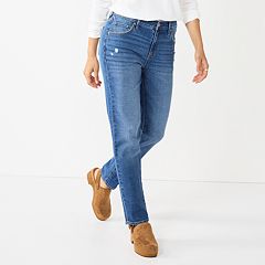 Women's Sonoma Goods For Life® Supersoft Midrise Straight-Leg Jeans