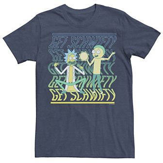 Men's Rick & Morty Get Schwifty Word Stack Portrait Tee