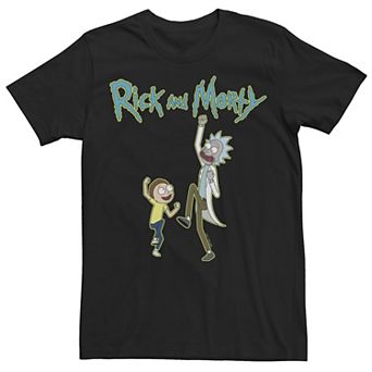 Men's Rick & Morty High Five Duo Portrait Tee