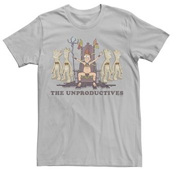 Men's Rick & Morty Jerry & The Unproductives Portrait Tee