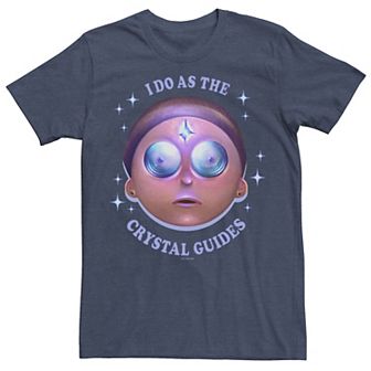 Men's Rick & Morty I Do As The Crystal Guides Portrait Tee