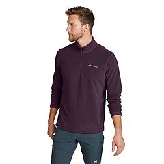 Eddie Bauer Mens Quest 1/4 Zip Pullover Fleece (Dusted Indigo