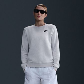 Women's Nike Sportswear Club Embroidered Logo Fleece Crewneck Sweatshirt