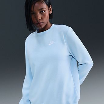 Women's Nike Sportswear Club Embroidered Logo Fleece Crewneck Sweatshirt
