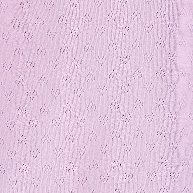 Baby Girl Carter's 4-Pack Heart Pointelle Bodysuits