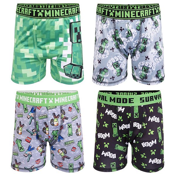 Minecraft boxer hot sale shorts