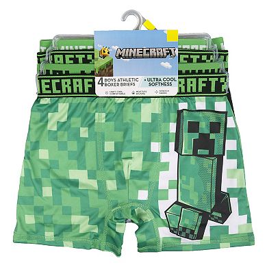 Boys 6-10 4-Pack Minecraft Boxer Briefs