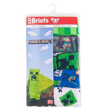Boys 4-8 5-Pack Minecraft Briefs