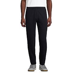 Lands' End Men's Tall Jersey Knit Sweatpants - Large Tall - Black