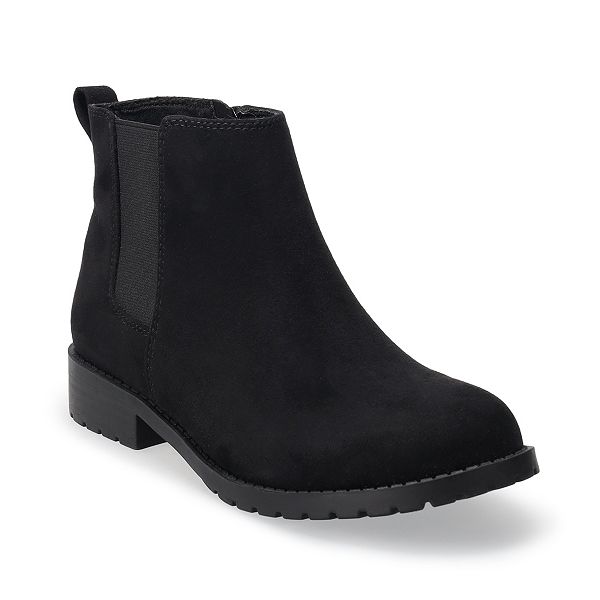 Kohls black 2025 ankle boots