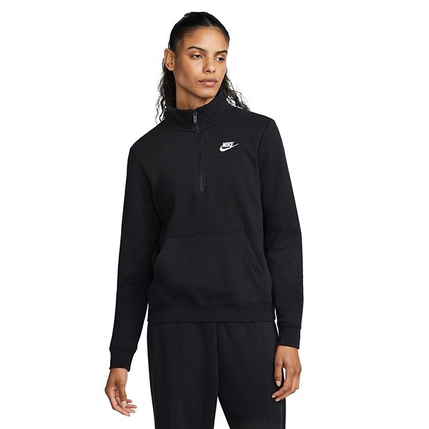 Nike Women's Therma Pullover Hoodie (US, Alpha, X-Small, Regular, Regular,  Black/White) at  Women's Clothing store