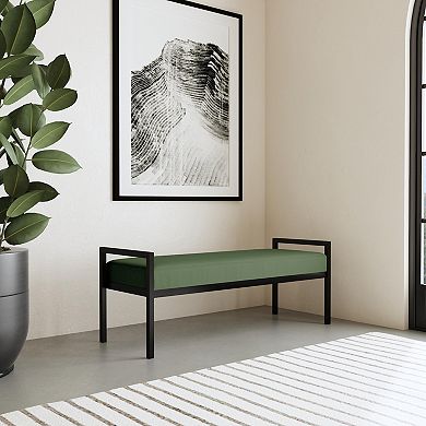 HomePop Modern Sherpa Bench