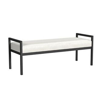HomePop Modern Sherpa Bench