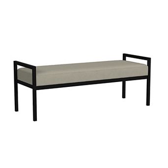 HomePop Modern Sherpa Bench