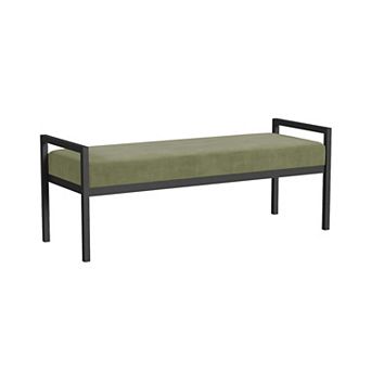 HomePop Modern Sherpa Bench