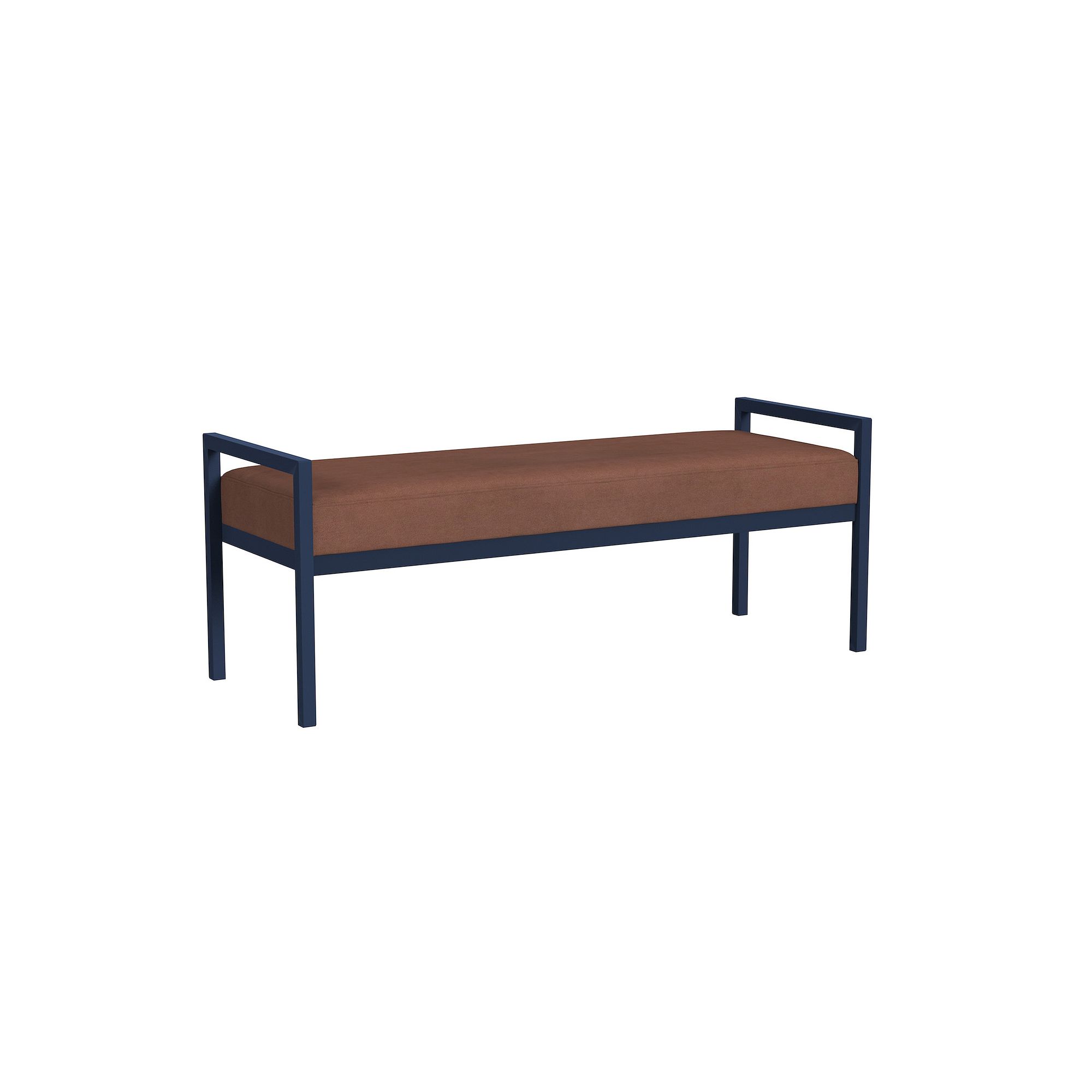 HomePop Modern Sherpa Bench, Spice
