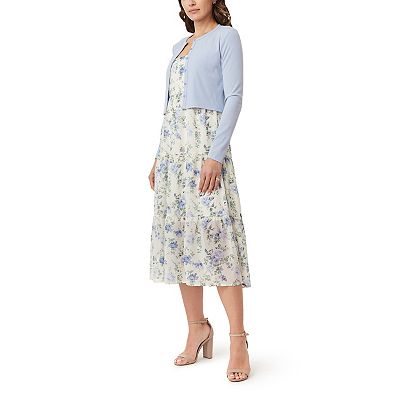 chinese dress ladies Dusty Green Maxi Dress & Cardigan Set – MiMi-Michelle Boutique main image 1