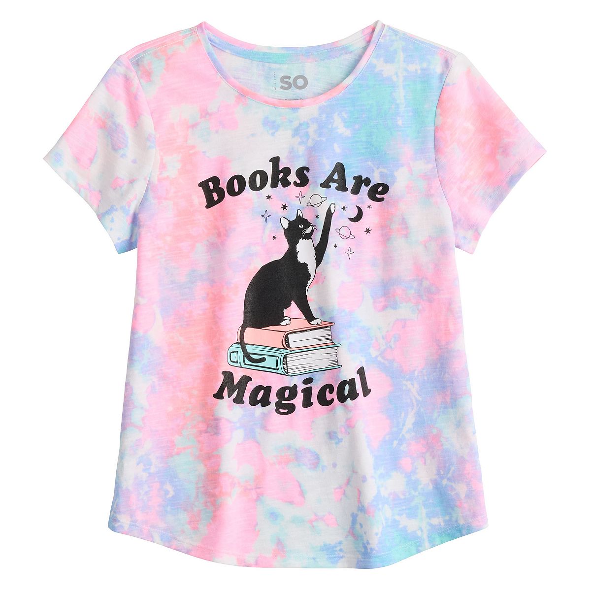 Books are magical tie dye shirt.