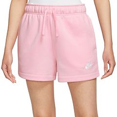 white and pink nike shorts