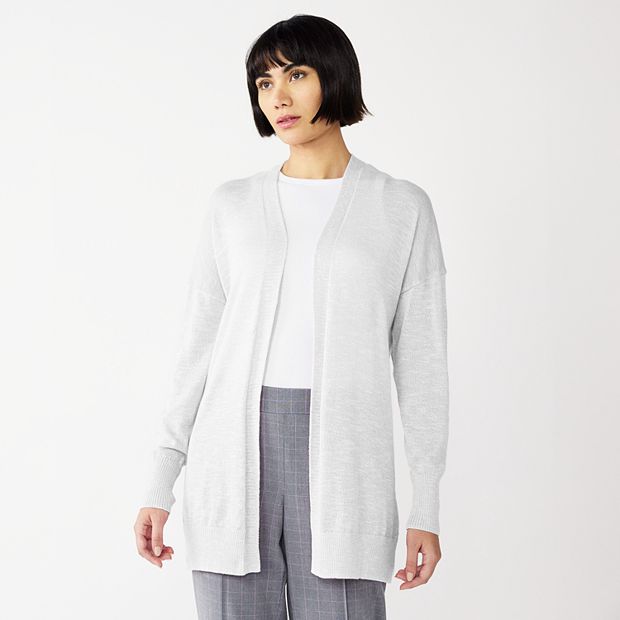 Kohls white cardigan sweater sale