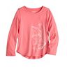 Girls 4-12 Jumping Beans® Long Sleeve Shirttail Active Graphic Tee
