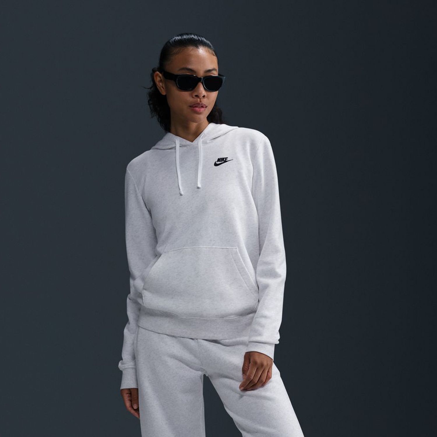 nike sportswear club fleece women's hoodie dress Nike Women's Sportswear Club Fleece Pullover Hoodie, Medium, Pink Foam