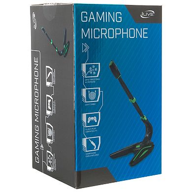iLive Wired Gaming Podcast Style Microphone