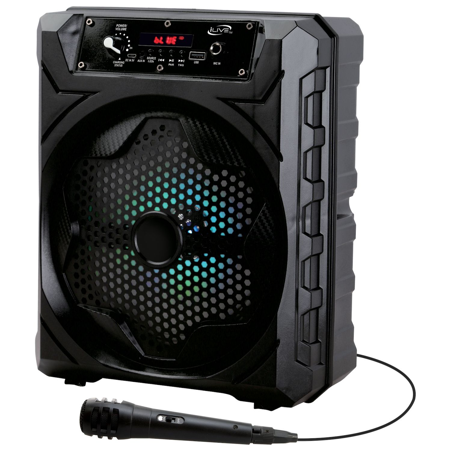 JBL PartyBox On-the-Go Party Tailgate Karaoke Bluetooth  Speaker+LED+Wireless Mic