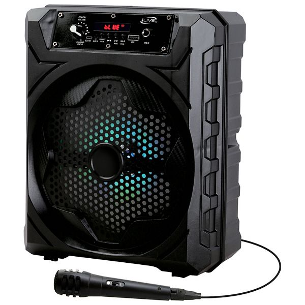 iLive Bluetooth Party Speaker with Microphone - Black