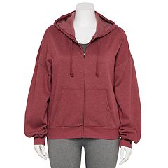 Womens Red Plus Hoodies Sweatshirts Tops Clothing Kohl s