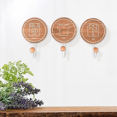 Sonoma Goods For Life Laundry Wall Hook 3-piece Set