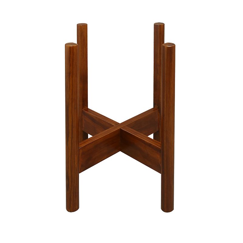 Casual Home Mahogany Finish Modern Plant Display Stand, Brown
