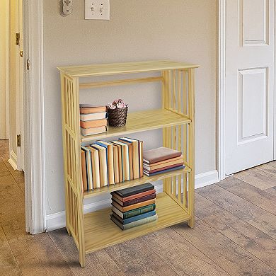 Casual Home Soho Manhattan 3-Shelf Folding Bookcase