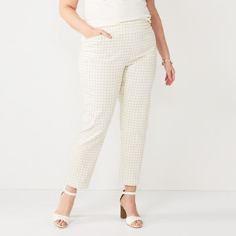 Plus Size Croft & Barrow® Effortless Stretch Pull-On Straight-Leg Pants