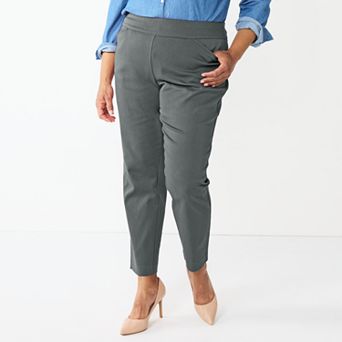 Plus Size Croft & Barrow® Effortless Stretch Pull-On Straight-Leg Pants