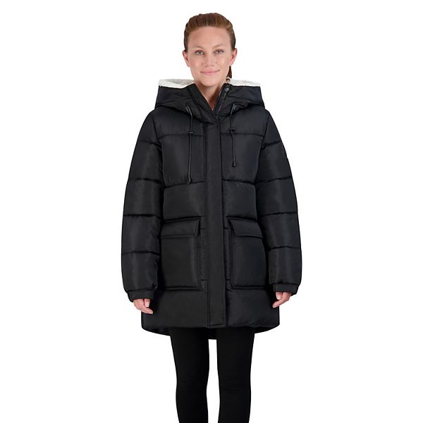 Juniors' madden girl Long Puffer Coat