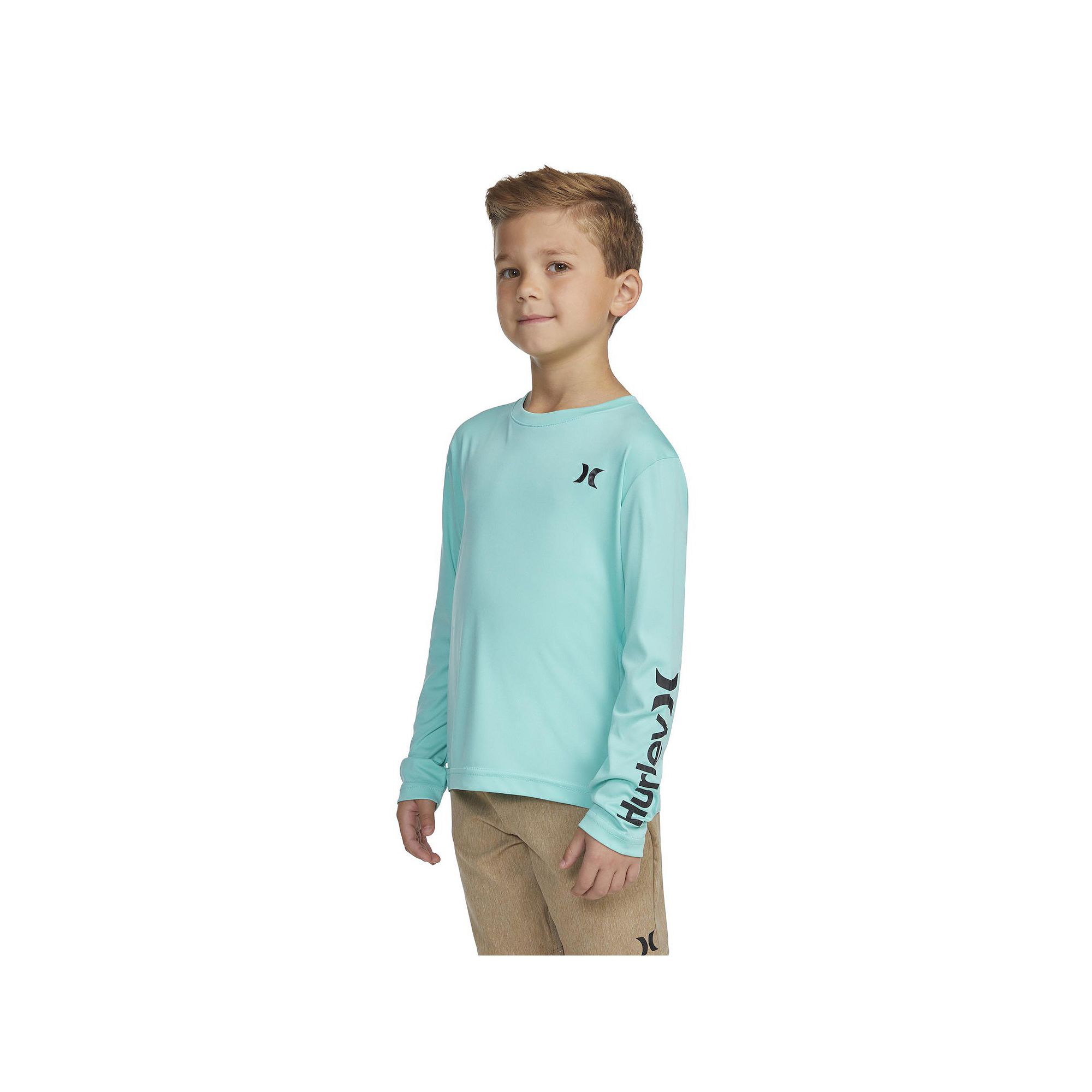 Boys 4-20 Hurley UPF H2O-Dri Long Sleeve Top, Boys, Size: 18-20, Tropical 