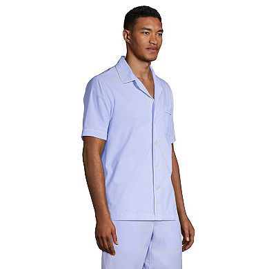 Men's Lands' End Poplin Pajama Shirt