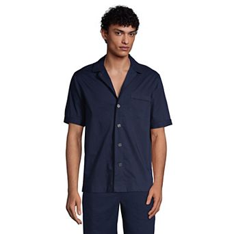Men's Lands' End Poplin Pajama Shirt