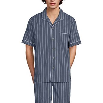Men's Lands' End Poplin Pajama Shirt