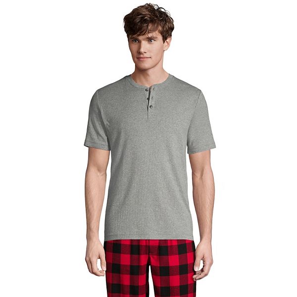 Men's Lands' End Henley Pajama Sleep Shirt