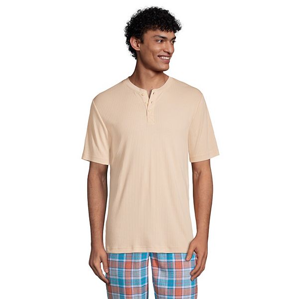Men's Lands' End Henley Pajama Sleep Shirt