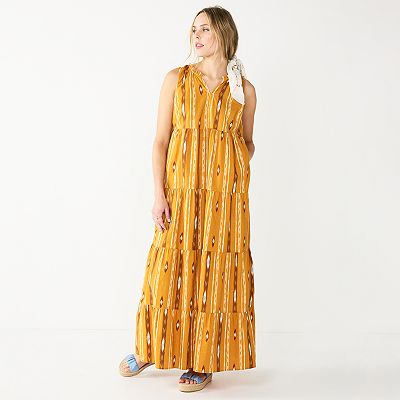 slim fit dress slacks Baltic Born Womens Artemis Velvet Maxi Dress | Dark Gold main image 0