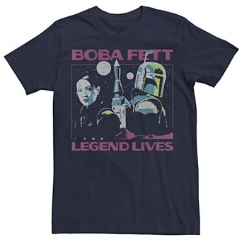 Men's Star Wars Boba Fett Legend Lives Box Portrait Tee