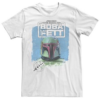 Men's Star Wars Boba Fett Head Shot Sketch Tee